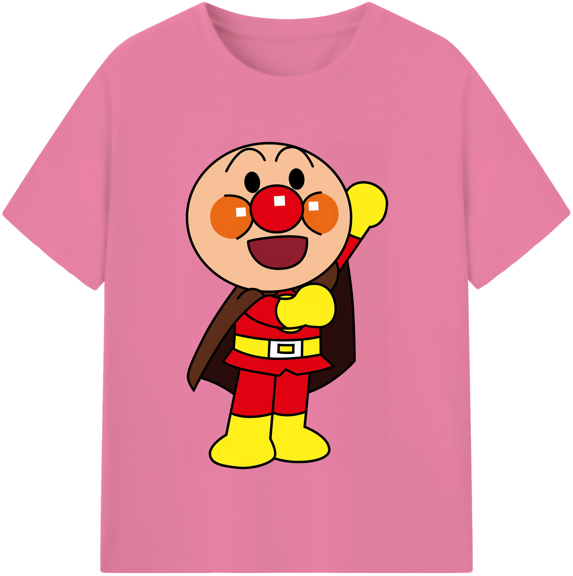 （画像用） アンパンマン Anpanman 綿100％半袖Tシャツ（フロントプリント）